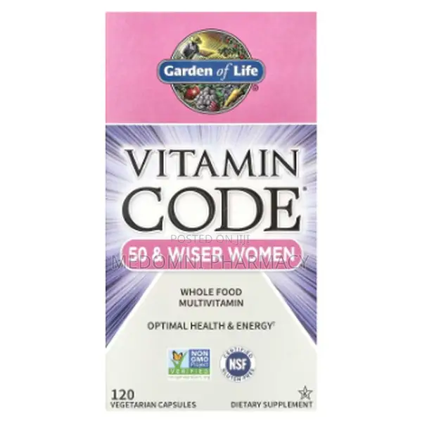 Garden of Life Vitamin Code 50 Wiser Women Multi - 120 Veg Capsules - 1