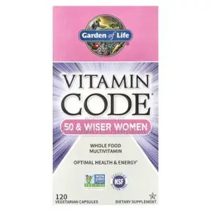 Garden of Life Vitamin Code 50 Wiser Women Multi - 120 Veg Capsules
