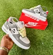 Men's Low-Top Leather Sneakers with Rope Laces - 1