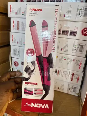 NOVA NHC-2009 2-in-1 Hair Straightener & Curling Wand