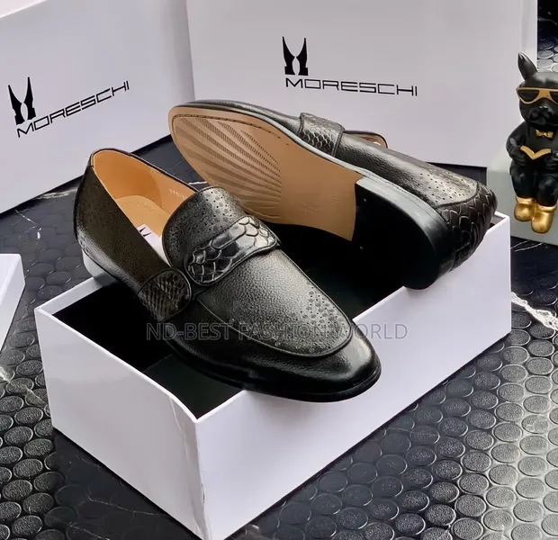 Moreschi Quality Men's Leather Flats Shoes - 1