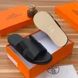 Hermès-Style Slip-On Flat Sandals - Black - 2
