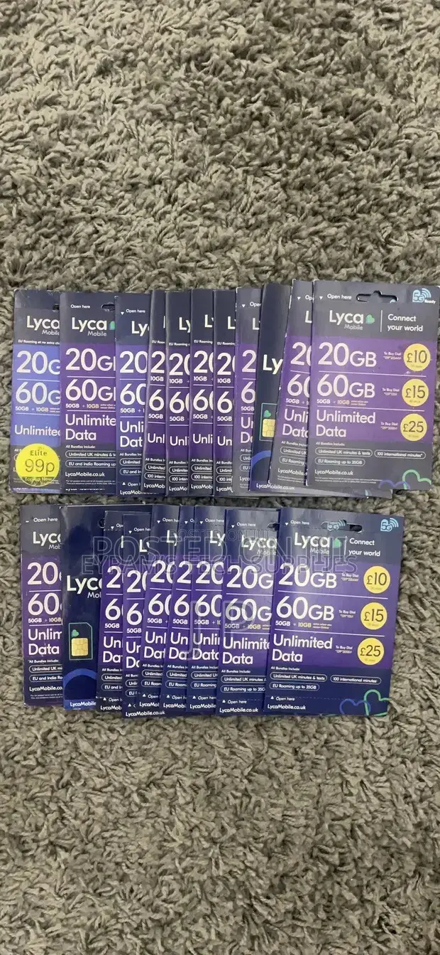 Lyca Mobile UK Physical SIM Card - 1