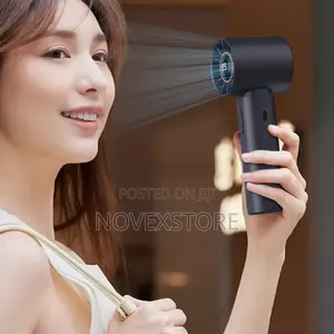 High-Speed Handheld Turbo Fan (199 Speed Control + LED Display)