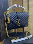 YSL Luxury Leather Midi Handbag - 1