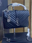 YSL Luxury Leather Midi Handbag - 2