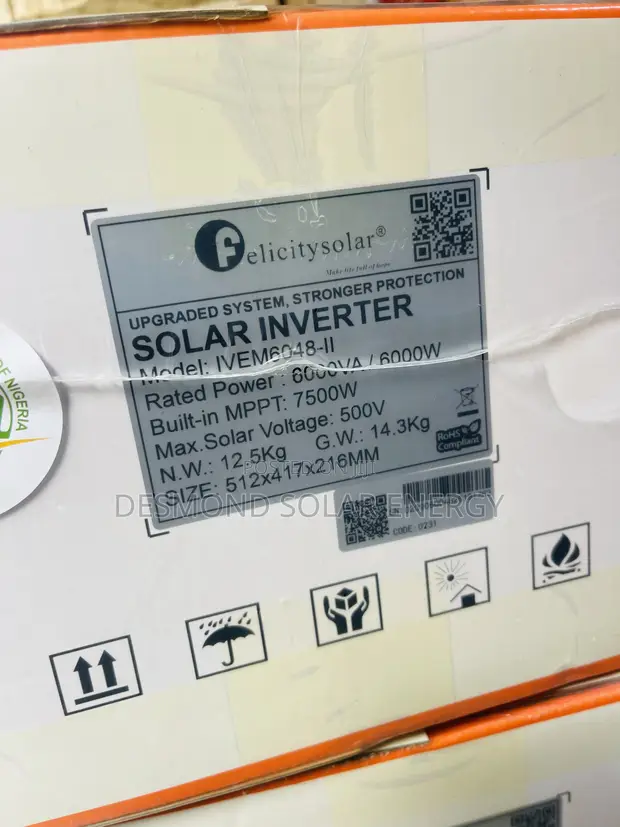 Felicitysolar 6kva 48v Hybrid Power Inverter - 1