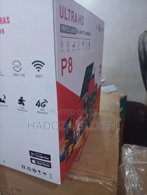 Wireless Triple Camera Solar PTZ Security System - 1