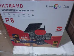 Solar Powered Outdoor PTZ Camera with Triple Lens
