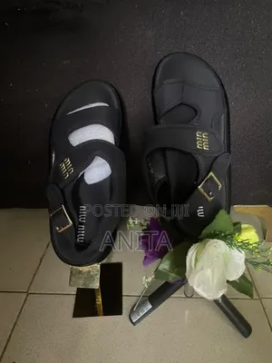 Miu Miu Corporate Leather Sandals