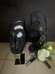 Miu Miu Corporate Leather Sandals - 1
