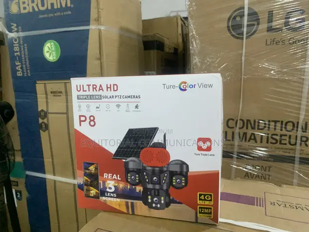 Smart Solar PTZ Camera Mai Gilashi Uku Ultra HD - 1