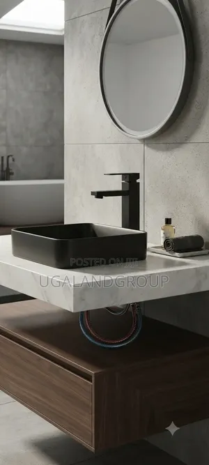 Black Square Basin Mixer Tap