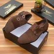 Men's Cantore Castellani Brown Monk Strap Shoes | Formal Smart Casual - 2
