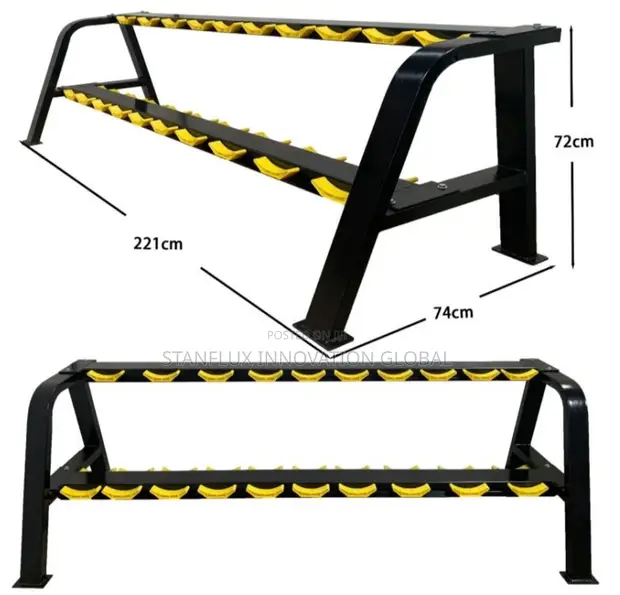 Heavy-Duty Commercial Dumbbell Rack - 1