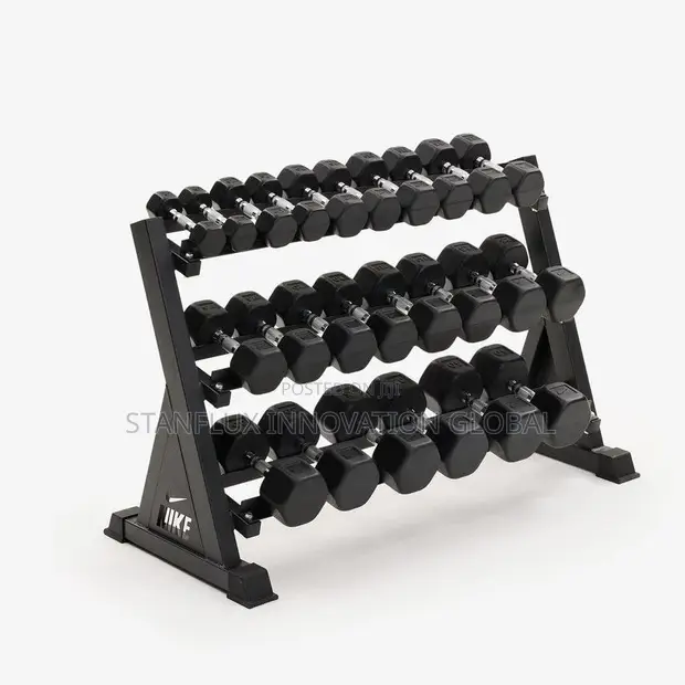 Heavy-Duty Commercial Dumbbell Rack - 1