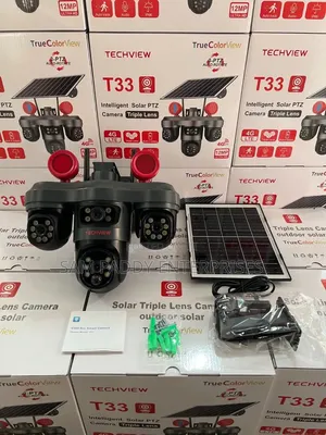 V380Pro T33 Kamara mai Amfani da Hasken Rana - Juyawa Duka Mara Wayoyi
