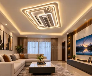 Modern Dimmable DC Motor Ventilator with Acrylic Lamp