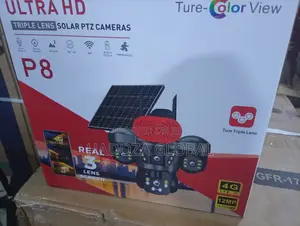 Ultra HD Solar Outdoor Camera Mai Gilashi Uku