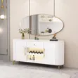 Luxury Imported Sideboard with Hanging Mirror - 2