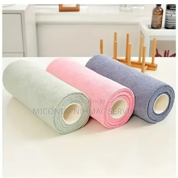 Reusable Microfiber Kitchen Towel - Pink - 1