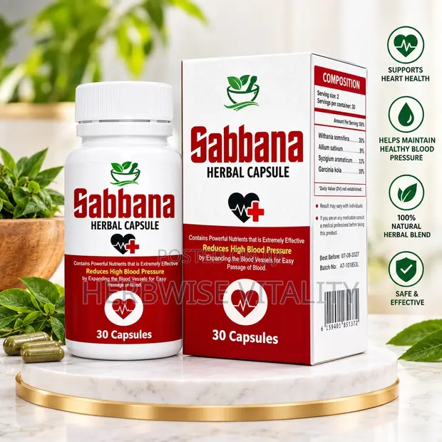 Sabbana Herbal Capsule - Blood Pressure Support - 1