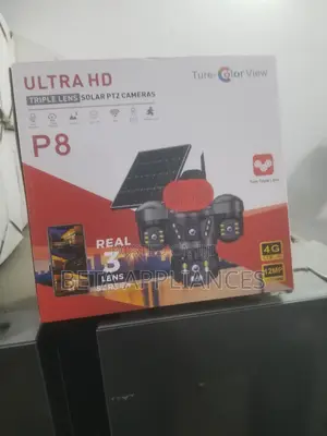 Triple-Lens Solar PTZ Security Camera