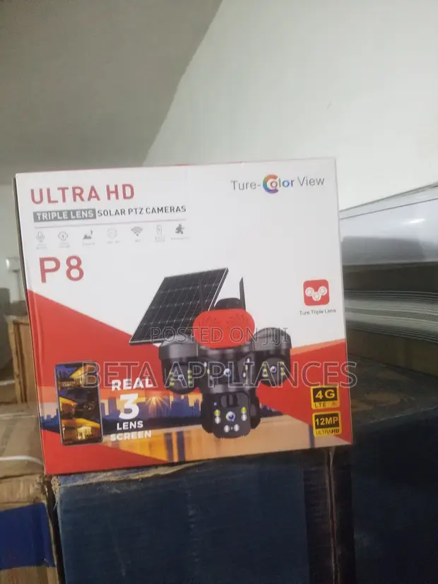 Wireless Ultra HD Triple-Lens Solar Camera - 1