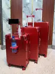 Fly Solid Aluminum Luggage with USB Port and Cup Holder - 3