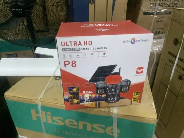 Triple-Camera Solar PTZ Surveillance System - 1