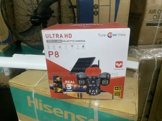 Ultra HD Solar PTZ Camera with Triple Lens - 1