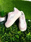 Premium Trendy Women's Pink Cream Chunky Platform Sneakers - 1