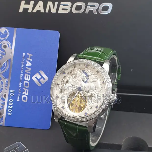 Hanboro Leather Automatic Watch - 1