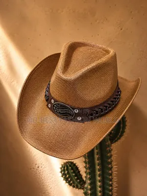Brown Leather Bucket Hat