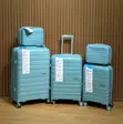 Lanvin Paris Glossy Anti-Scratch Expansion Luggage Set (5 Pieces) - 1