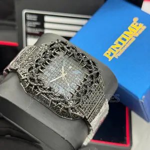 Pintime Classic Watch - Iced Out Silver