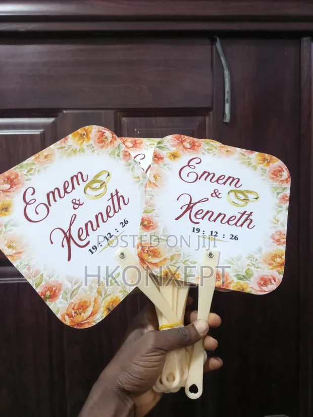 Customized Wedding Hand Fans - 1