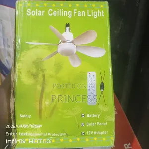 A&Bt Solar Electric Fan with Light