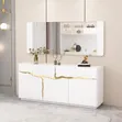 Unique Modern Sideboard with Mirror - 1