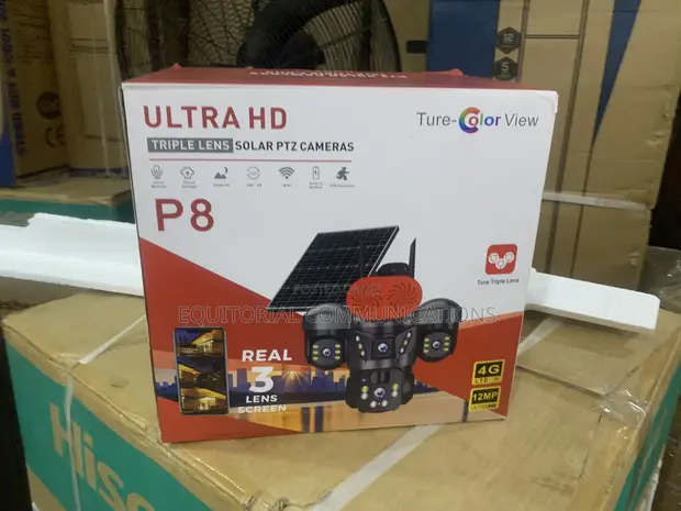 Ultra HD Solar PTZ Camera with Triple Lens - 1