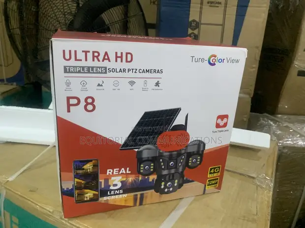 Triple-Lens Solar PTZ Camera for Wide Outdoor Coverage - 1