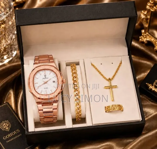 Luxury Men's Watch and Jewelry Gift Set - 1