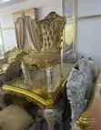 Royal Dining Set Mai kujeru 8 tare da Sideboard & Wine Bar - 1
