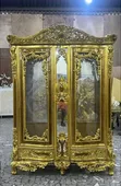Royal Dining Set Mai kujeru 8 tare da Sideboard & Wine Bar - 3