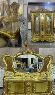 Royal Dining Set Mai kujeru 8 tare da Sideboard & Wine Bar - 4