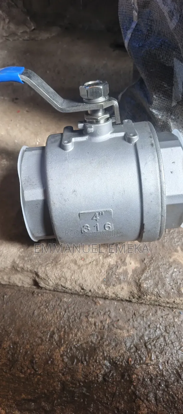 4-Inch 316 Bakin Karfe Ball Valve - 1