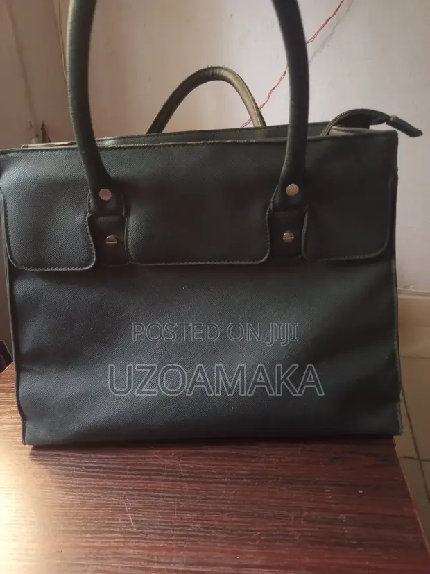 Genuine Leather Handbags - Black & Brown - 1