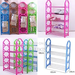4-Tier Plastic Shoe Rack / Organizer