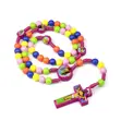 Blessed Pink Kiddies Catholic Rosary - 1