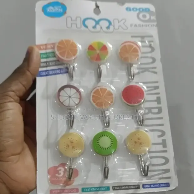 12pcs Adhesive Wall Hook - 1